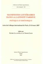 Galand-Hallyn & Zarini - Manifestes